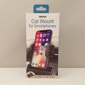 iWorld Car Mount for Smartphones  Secures to Air Vents WVENT 🆕